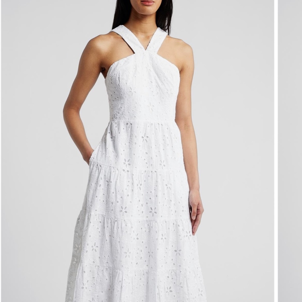 Lilly Pulitzer White Eyelet Midi Dress- New with tags